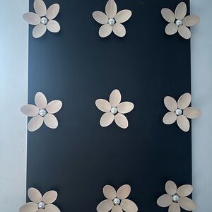 Craft Black and Tan Floral Wall Art